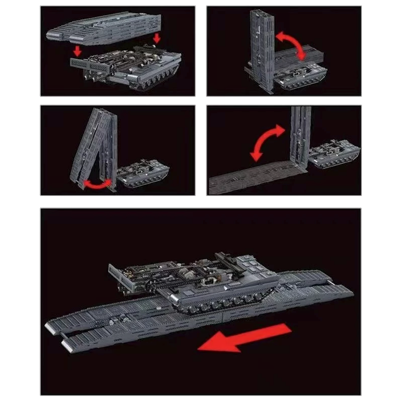 Remote Controlled Abrams Bridge Layer 2387pcs