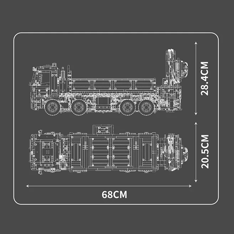 Remote Controlled Crane Truck 4011pcs