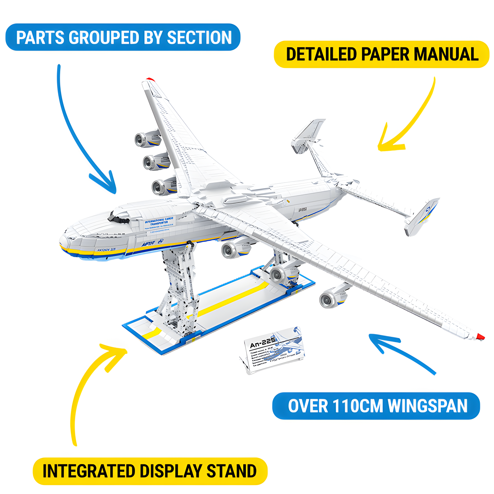 The Ultimate Antonov 225 With Stand 5349pcs