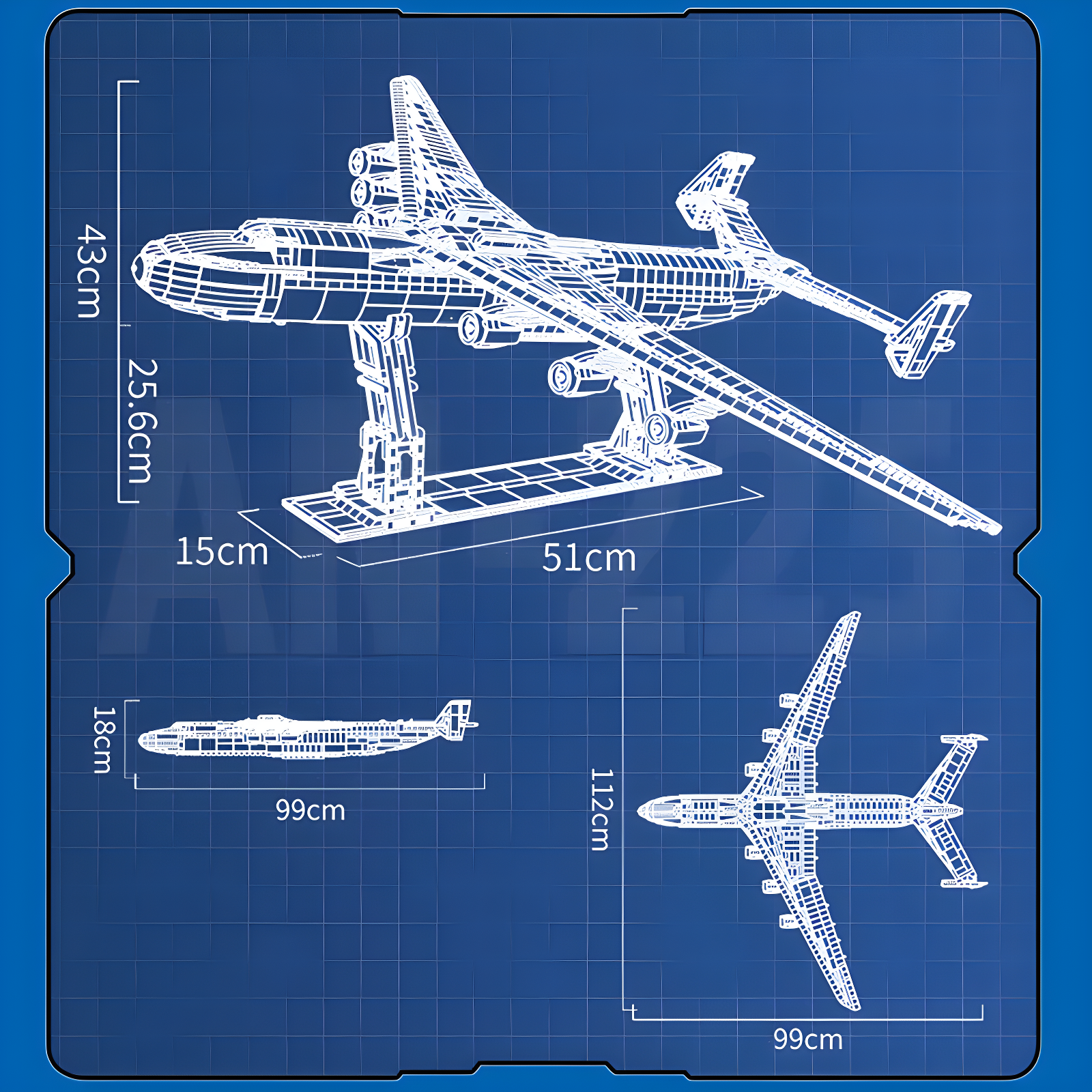 The Ultimate Antonov 225 With Stand 5349pcs