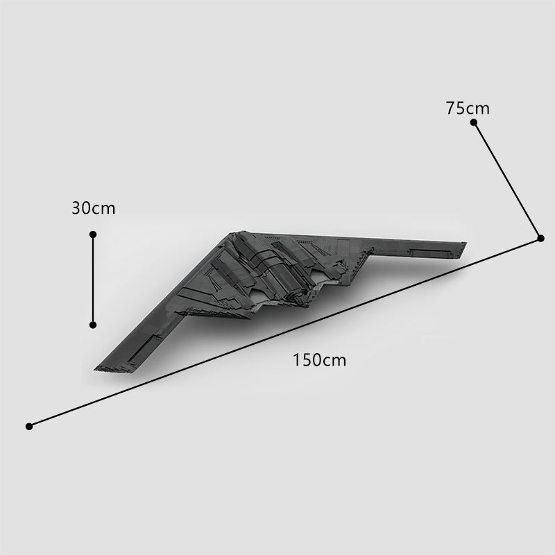 The Ultimate 150cm B-2 Stealth Bomber 6808pcs