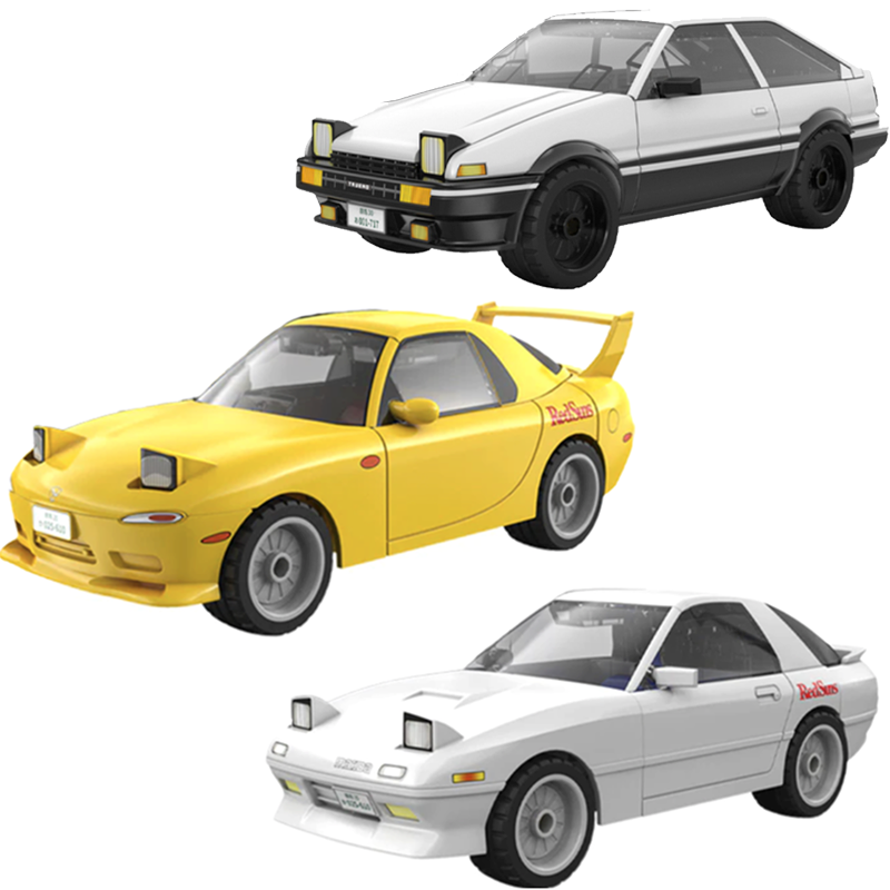 Initial D Car Trio 204pcs