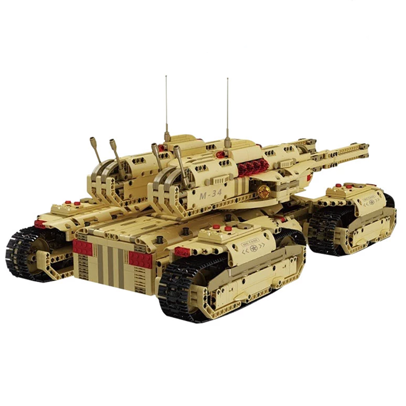 Remote Controlled Army 4 Track Tank 3295pcs