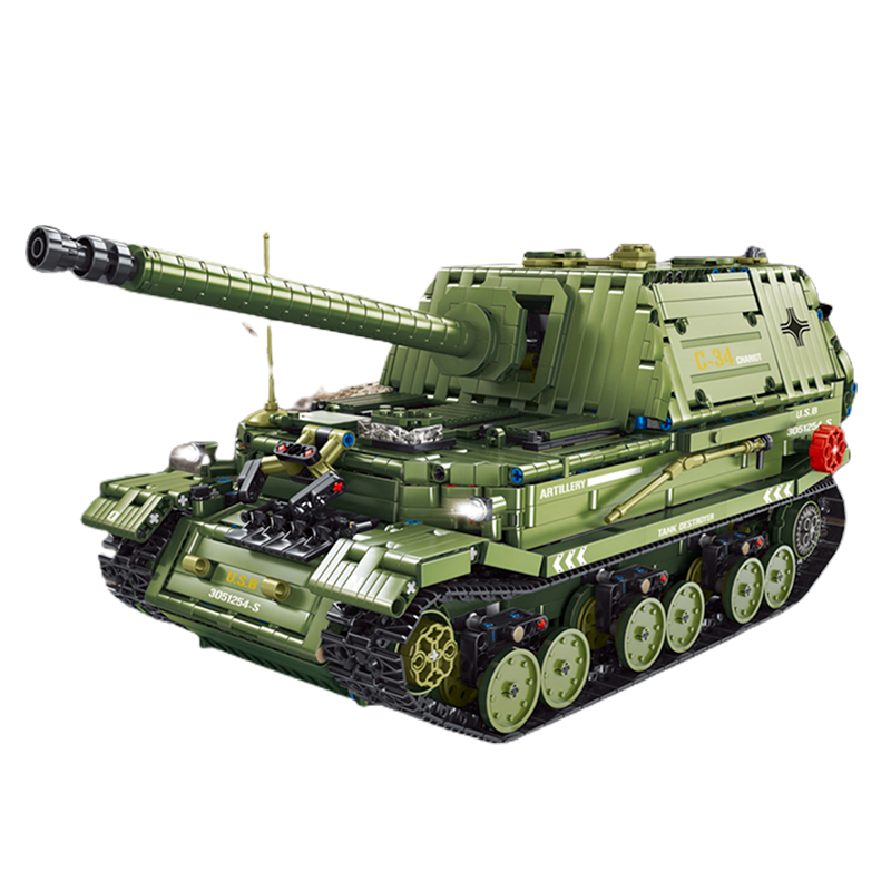 Remote Controlled Ferdinand Tank Destroyer 2435pcs