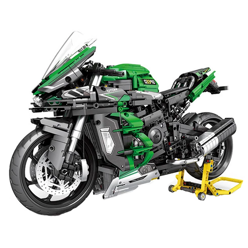 Green Motorbike 2087pcs