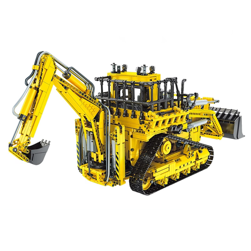 Remote Controlled Pneumatic Backhoe Loader 3962pcs