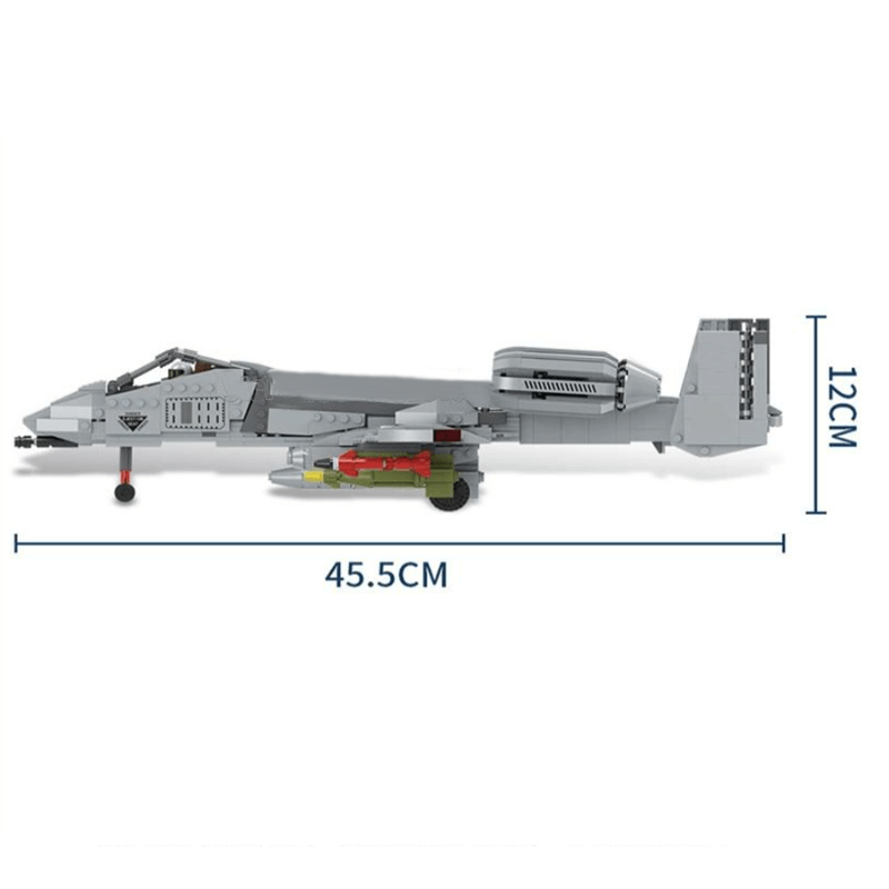 A-10 Ground Attack Aircraft 1049pcs