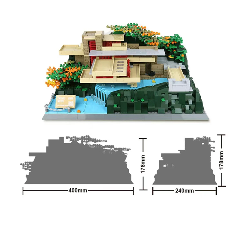 Fallingwater Villa 1219pcs