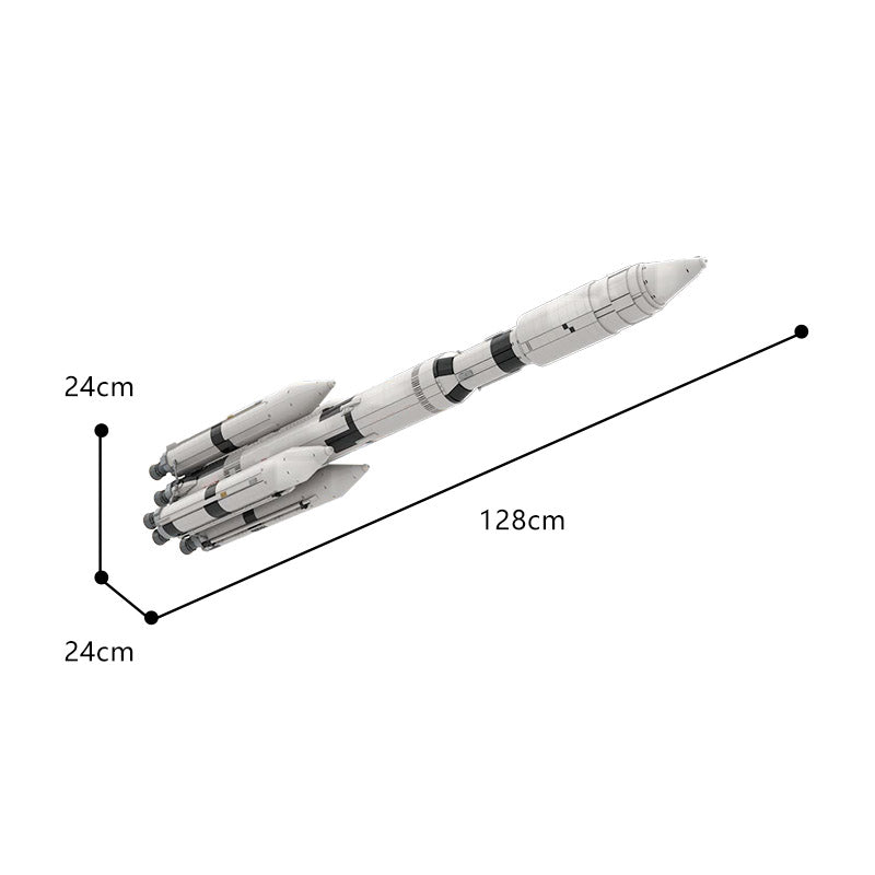 The Ultimate 128cm Saturn V MLV-25L 5389pcs