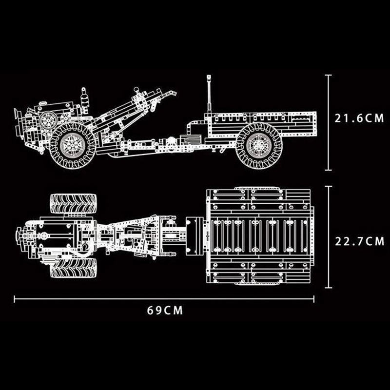 Remote Controlled Tractor 1311pcs