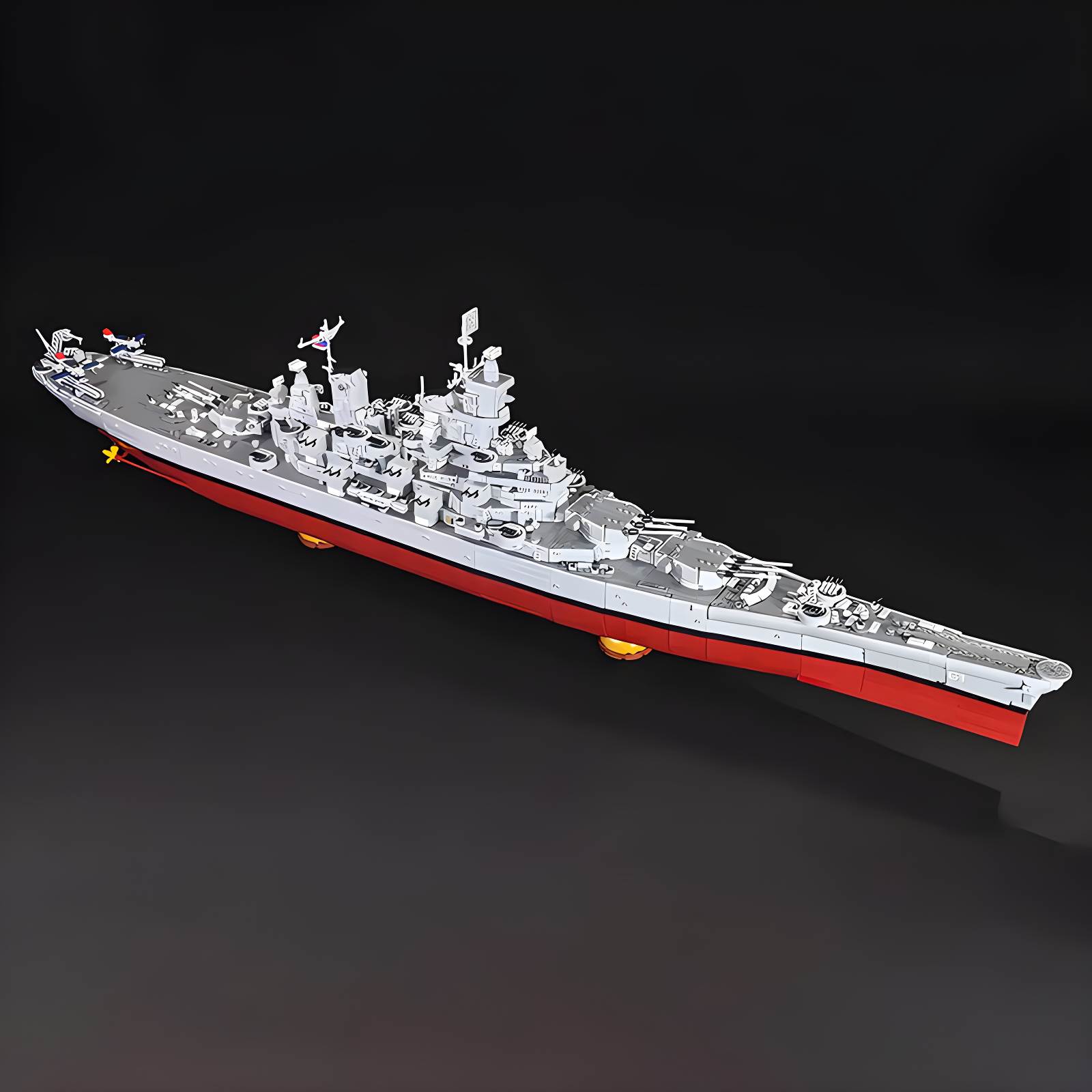 USS Iowa BB-61 Battleships 8042pcs