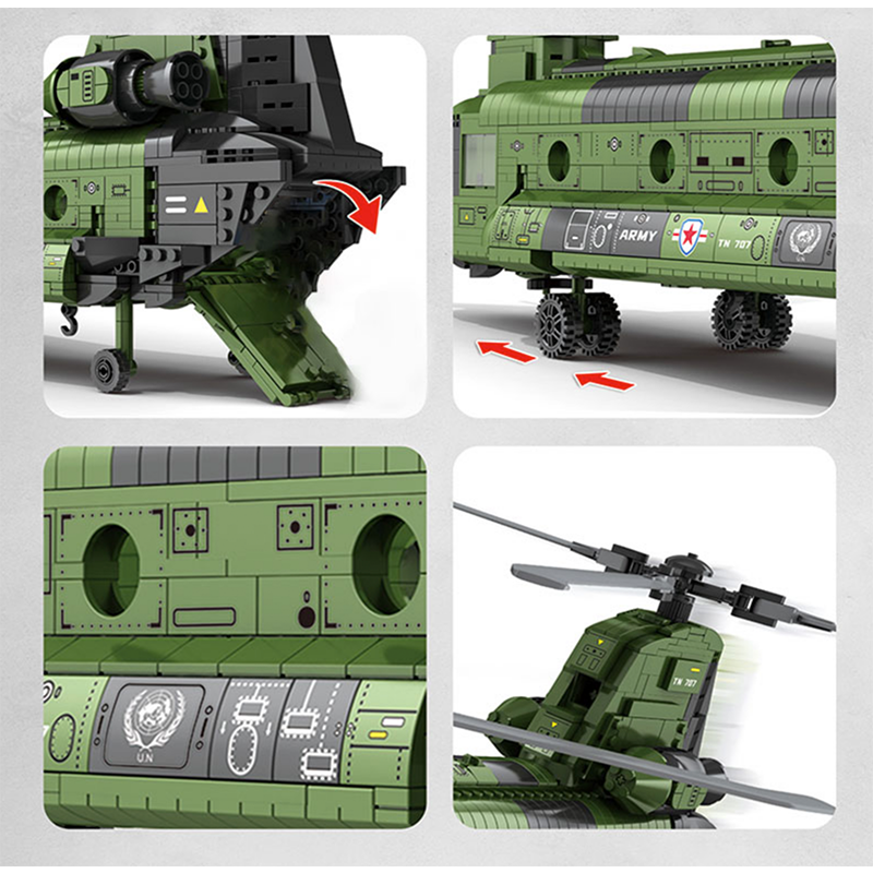 Transport Helicopter 1621pcs