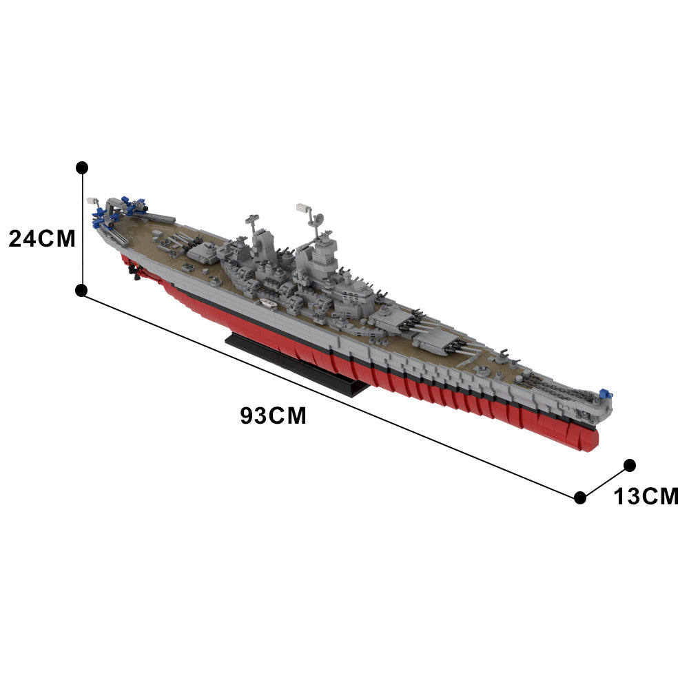 Iowa-Class Battleship USS Missouri BB-63 3306pcs