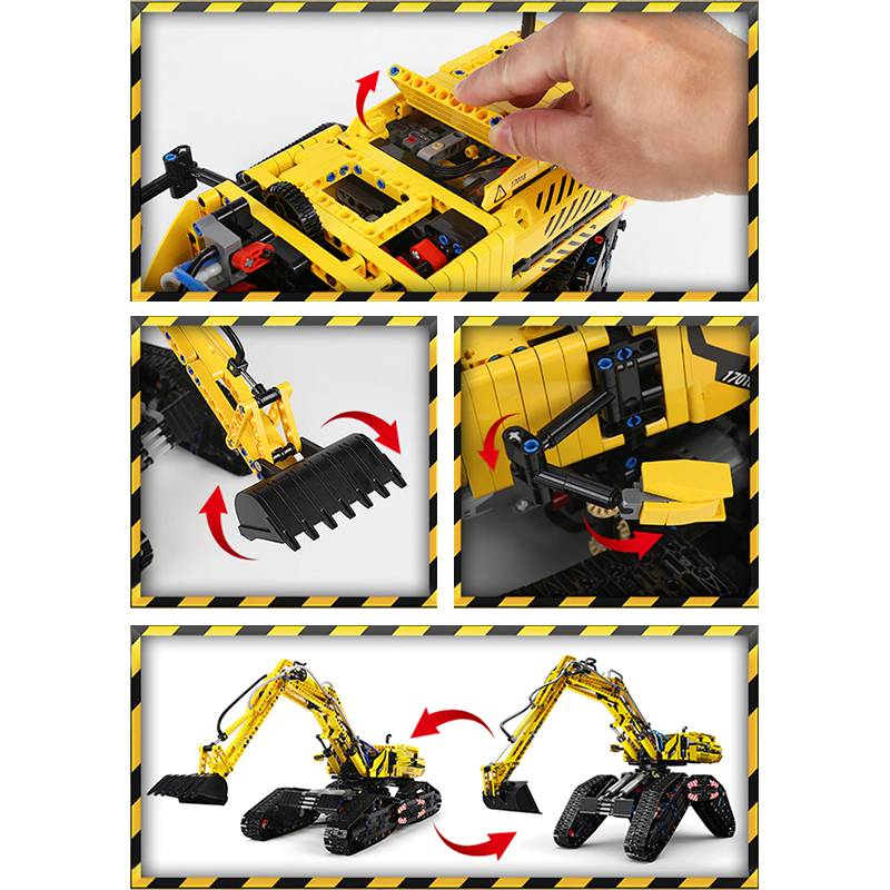 Remote Controlled Morphing Excavator 2236pcs