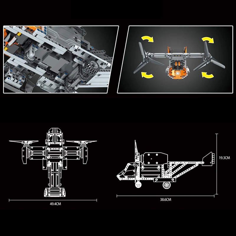 Remote Controlled Plane 587pcs