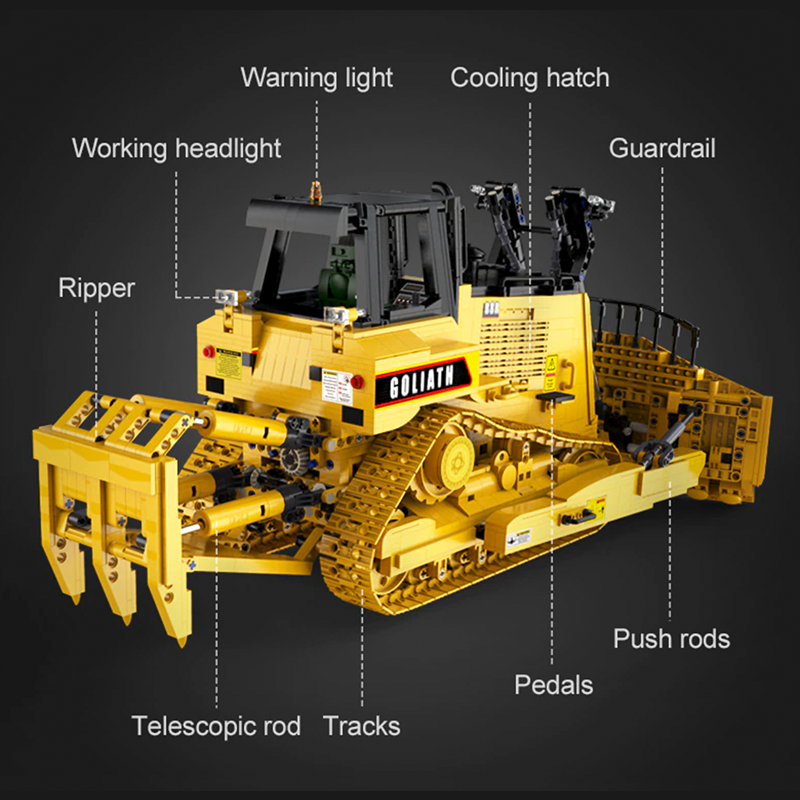 Remote Controlled Goliath Bulldozer 2825pcs