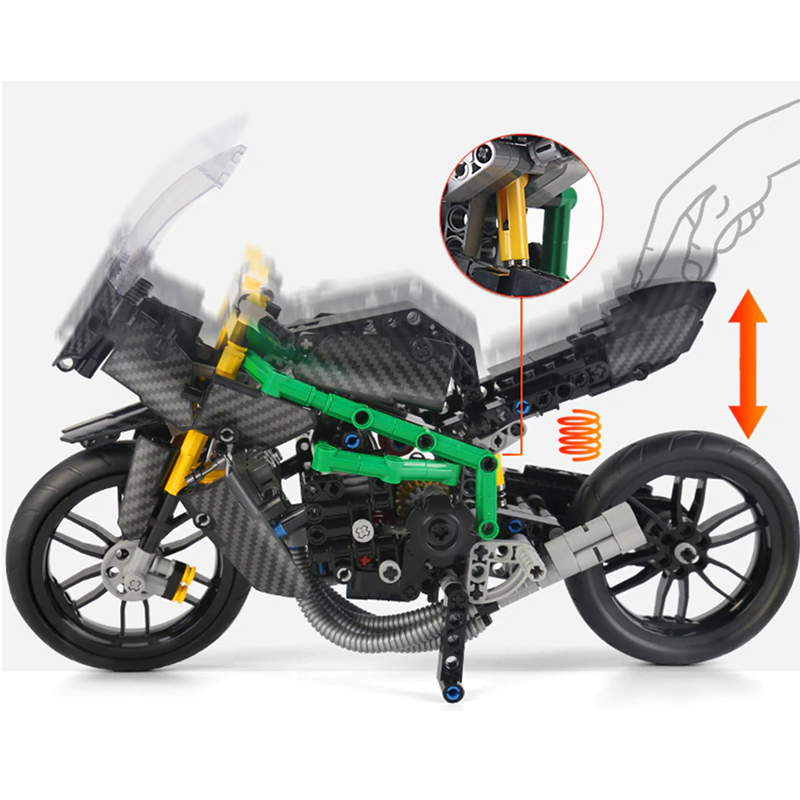 Carbon Motorbike 639pcs