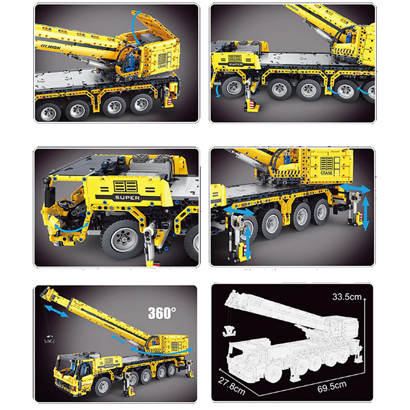 Remote Controlled Crane 3710pcs