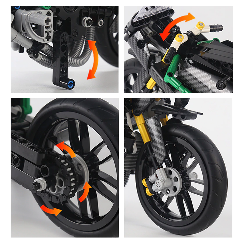 Carbon Motorbike 639pcs