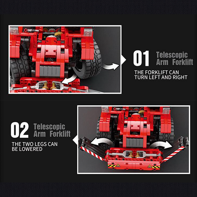 Remote Controlled Telehandler 2259pcs