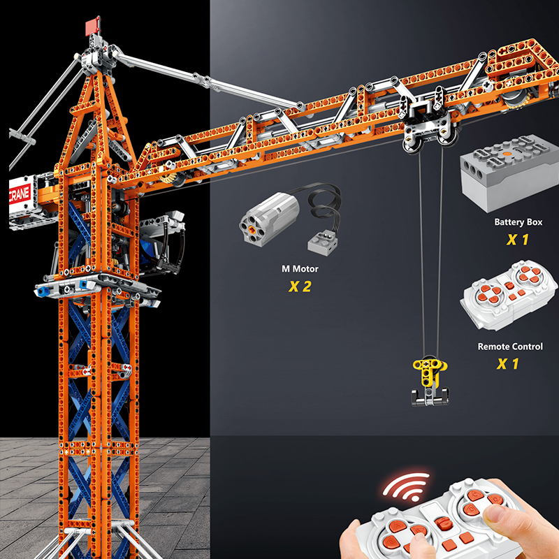 Remote Controlled Tower Crane 1287pcs