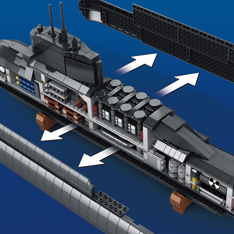 Nuclear Submarine 1497pcs