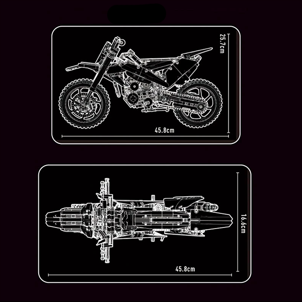 Dirt Bike 1301pcs