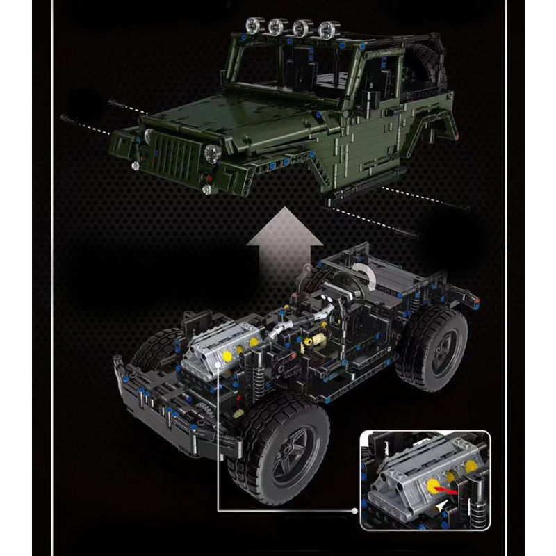 Remote Controlled Jurassic 4x4 2048pcs