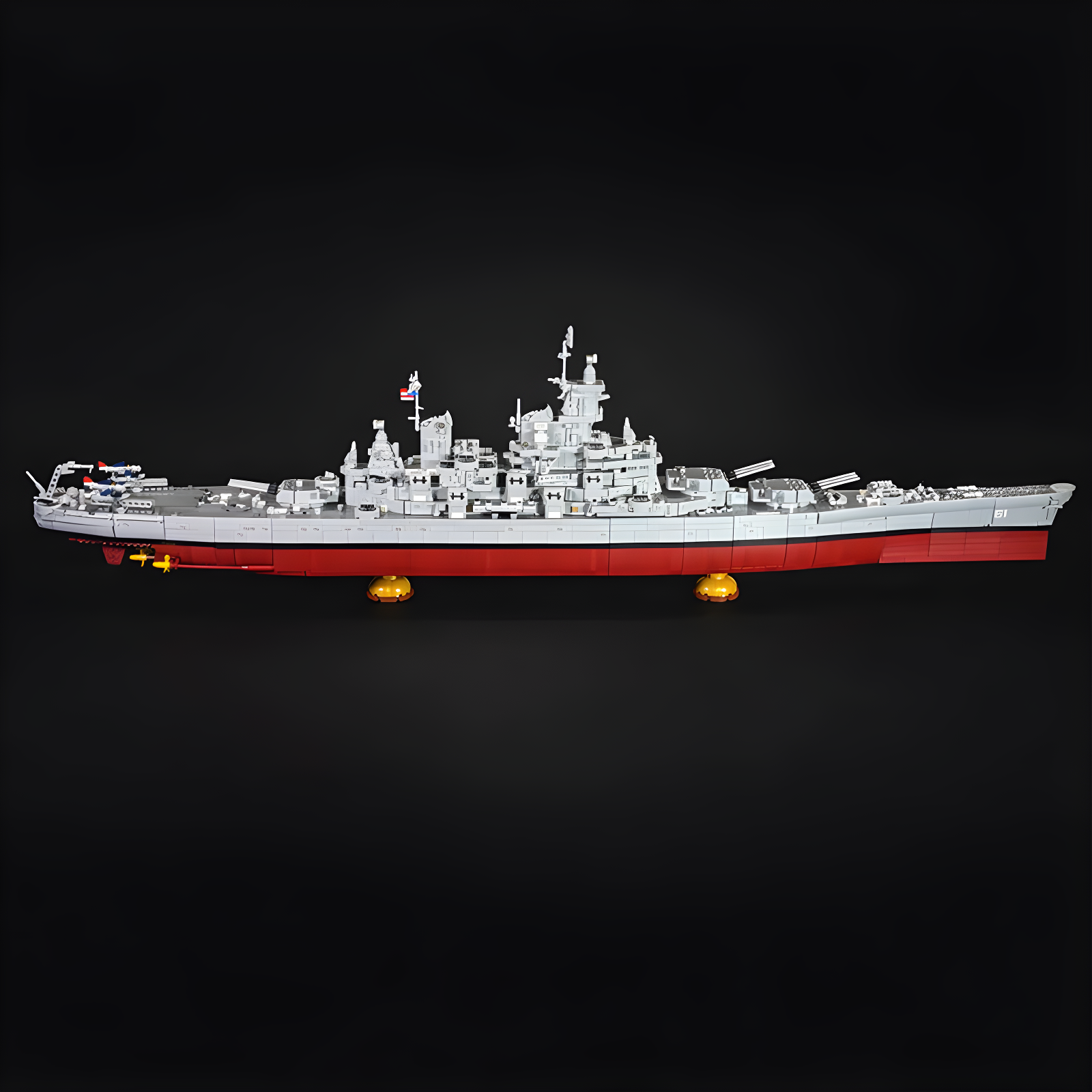 USS Iowa BB-61 Battleships 8042pcs