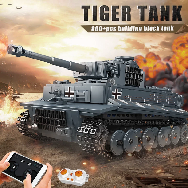 Remote Controlled Tiger Tank 800pcs