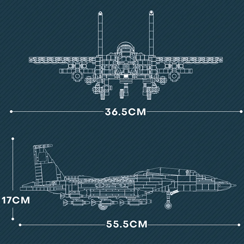 F-15 Strike Eagle 2215pcs