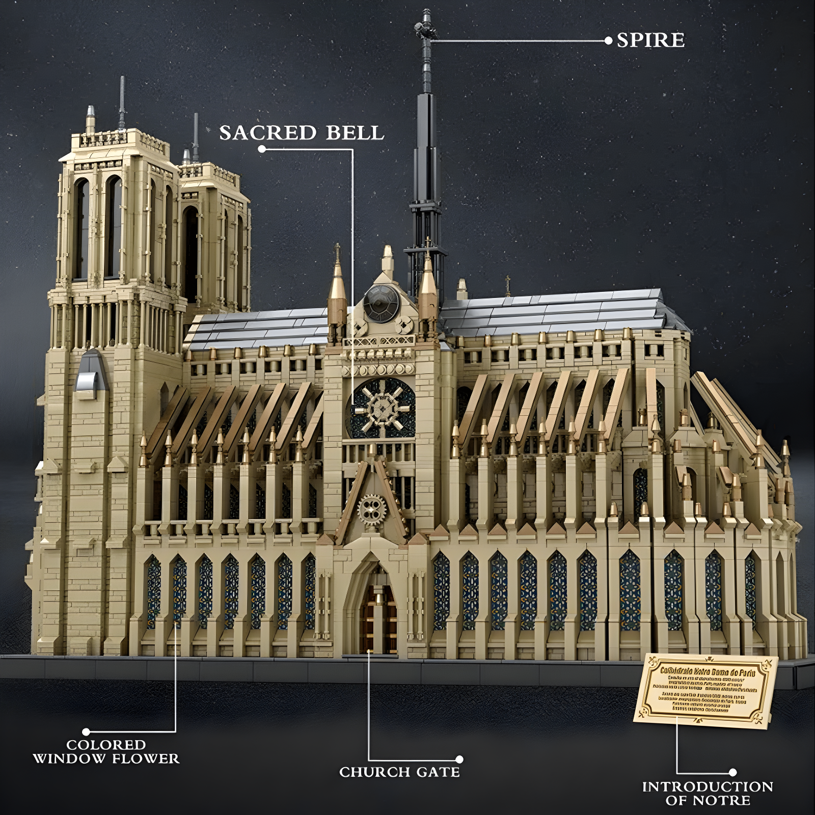 Notre Dame Cathedral 8867pcs