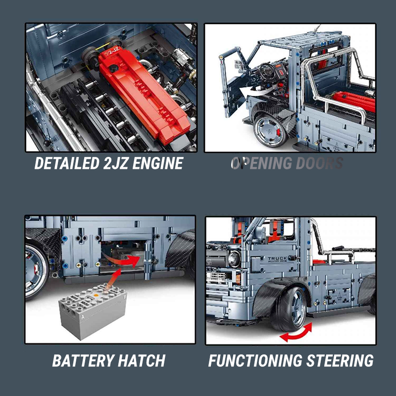 Widebody Japanese Kei Truck 2492pcs