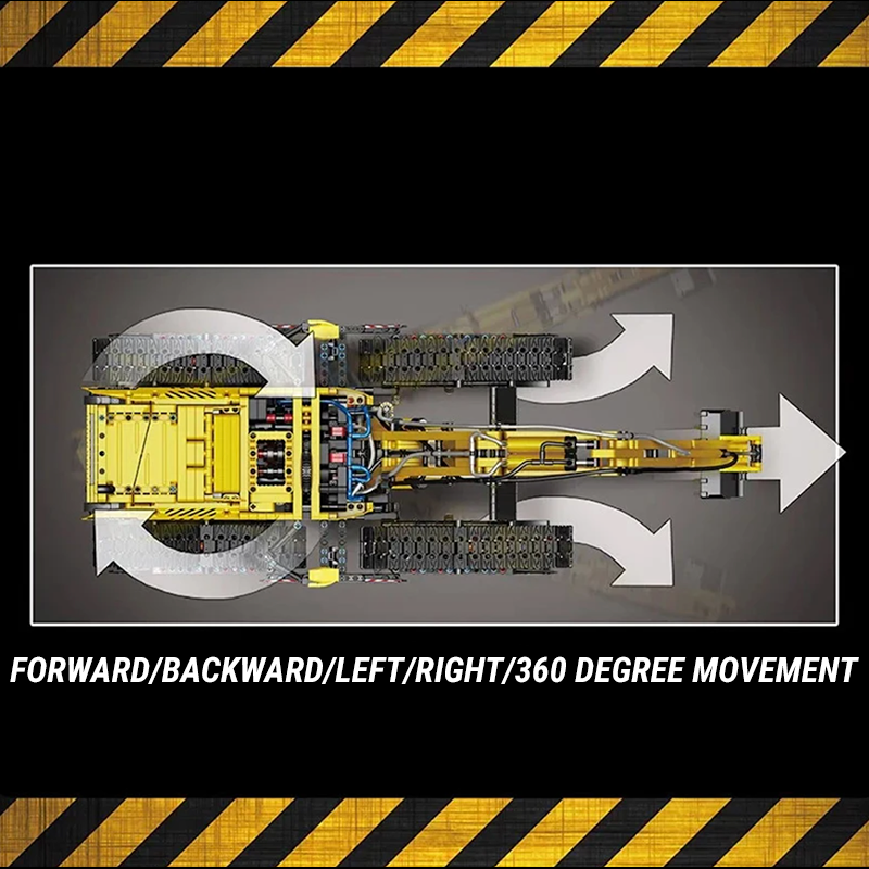 Remote Controlled Morphing Excavator 2236pcs